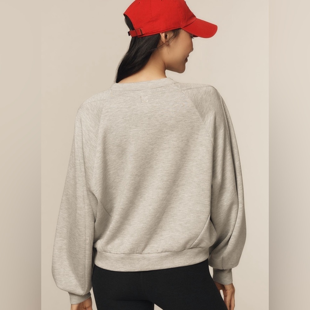 NWT! Daily Practice by Anthropologie Oversized Pullover Women's Sweatshirt Gray - Picture 2 of 4